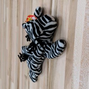 Ty Beanie Baby Ziggy the Zebra 1995 Original Plush Stuffed Animal Toy